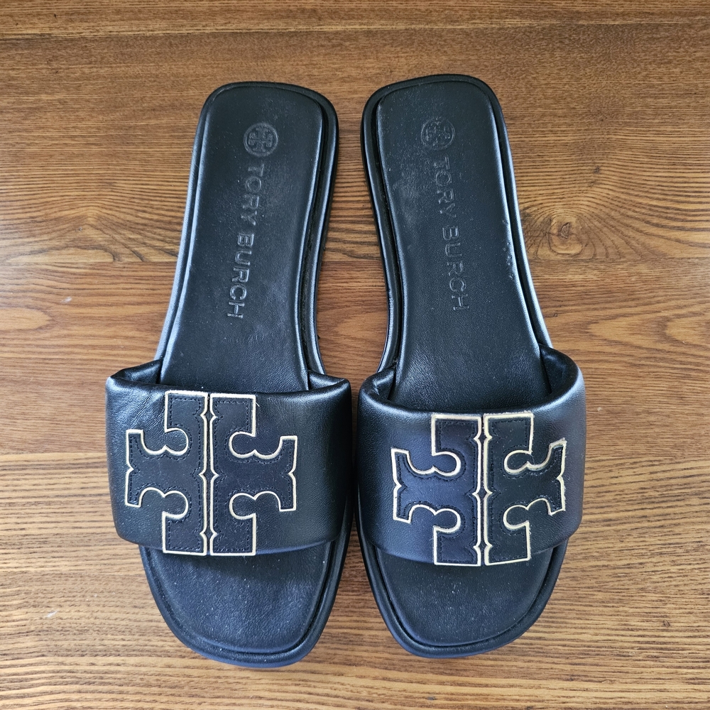 Tory Burch Black Slide Sandals